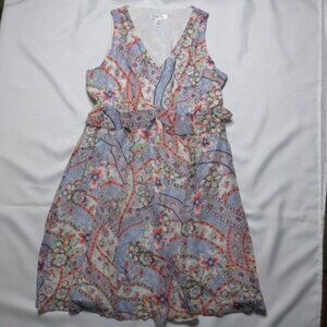 MOTHERHOOD MATERNIITY womens FLORAL sleeveless DRESS pink SIZE M